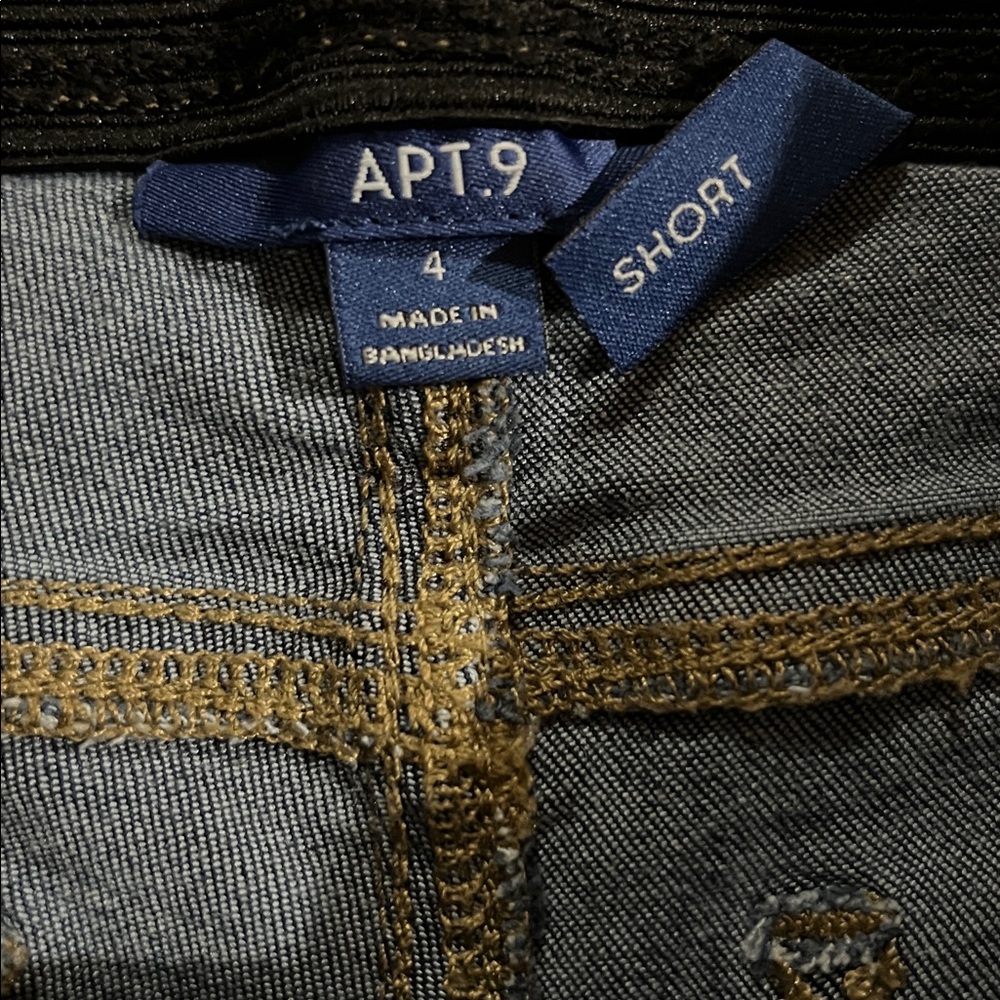 Apt. 9 Dark Blue Jean Shorts - Picture 3 of 4